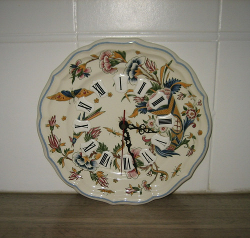 Faience gien horloge pendule - gien,