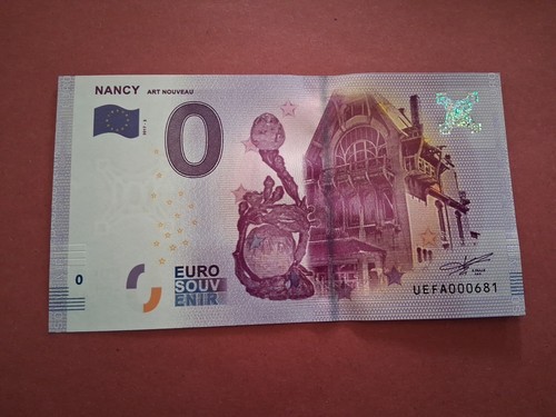 Billet euro nancy art - 0,