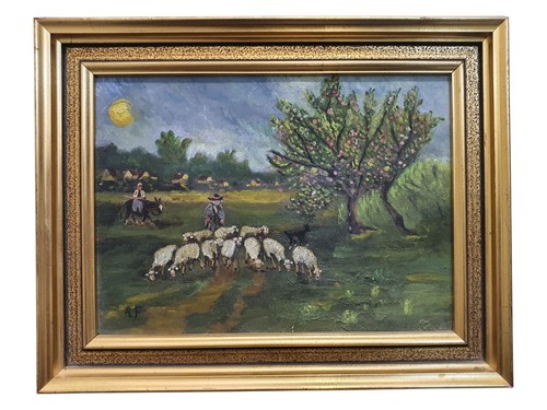 Huile sur toile - huile,