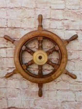 Volant de bateau en bois