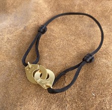 Bracelet Cordon Menottes Dinh Van Très Grand Modèle Or Jaune 18k Réf 341197  R15