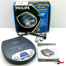 PHILIPS DISCMAN / PORTABLE CD PLAYER AX 1100 + BOITE & NOTICE 100% FONCTIONNEL !