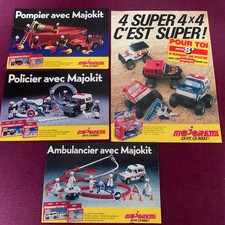 Majorette jouet publicites 80’ automobile 4x4 pompier police ambulance majokit