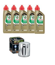Kit D'Entretien Harley Davidson 5L Castrol 10W40 Filtre À Huile Hiflo Chromé