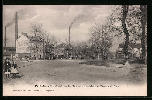 Cpa petit quevilly place - petit-quevilly,, la