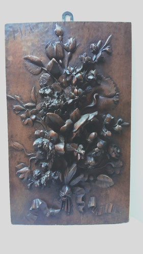 Panneau bois sculpté - en,