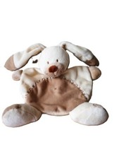 Doudou plat lapin écru beige