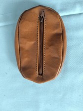 porte monnaie homme en cuir ancien vintage marron