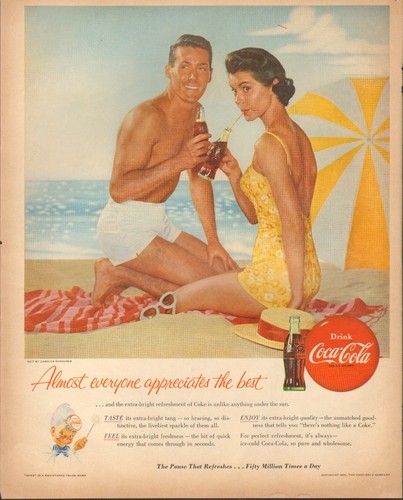 1955 vintage coca cola - 1955,