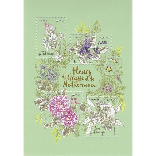 France feuillet f5400 fleurs - france,