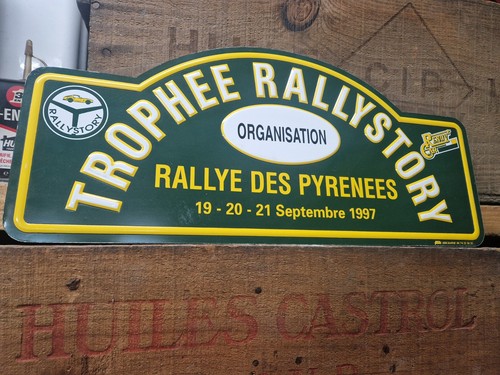 Plaque rallye des pyrenees - des,