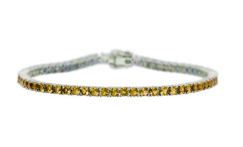 Rond tennis citrine - 4,