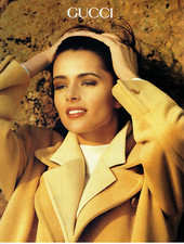 publicité Advertising 0623  1991  Gucci  mode pret à porter  manteau
