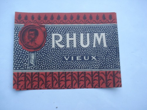 Etiquette ancienne rhum vieux - etiquette,