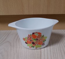 Bol À Oreille Tefal Mélamine Garantie France Vintage Fleur Orange Pique-nique...