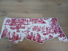 Tissu Ancien Toile de Jouy  XVIII ème l'abreuvoir, Oberkampf, Cantonnière, 