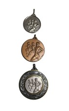 3 médailles de cross - Argent