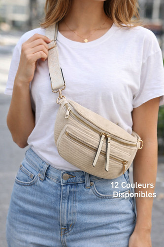 Sac banane femme velours - sac,