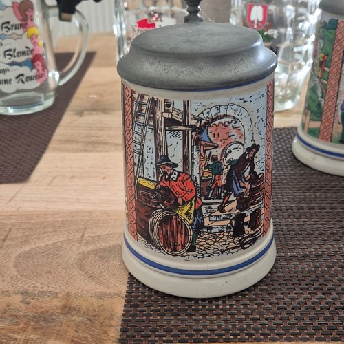 Chope bière terre cuite - chope, en
