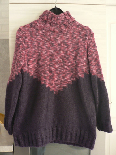 Pull femme mohair tricote main - femme,