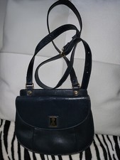 MAGNIFIQUE SAC CUIR BLEU MARINE BURBERRYS 