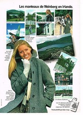 PUBLICITE ADVERTISING 064  1981  WEINBERG les manteaux en IRLANDE