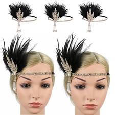 Bandeau années 1920 vintage rabat de mariée fête coiffe accessoires ~