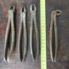Lot de 4 extracteurs de dent DENTISTE VETERINAIRE vintage outil 2