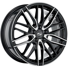 JANTES ROUES MSW MSW 72 POUR VOLKSWAGEN GOLF IV R32 7X17 5X100 GLOSS BLACK FULL