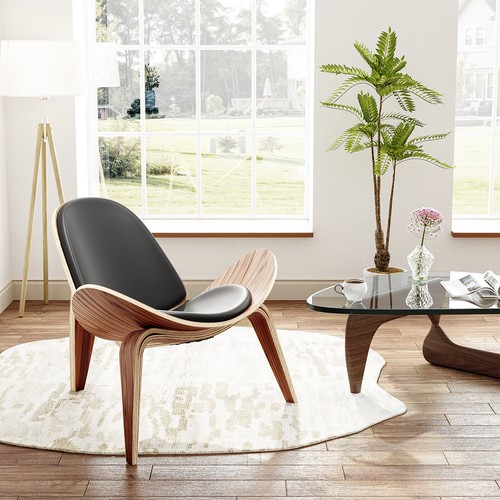Hans wegner shell lounge - lounge, chair