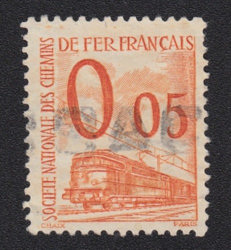 Timbre france 1960 sncf - 1960,
