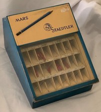 Very hard to find Mars Lumograph pencil display case in antique condition.