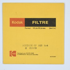 Kodak filtre acetate 10 Rouge 4X4 in.