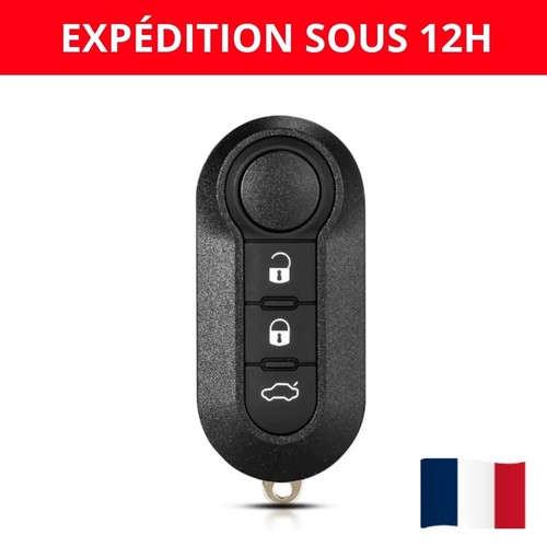 Coque clé boutons fiat 500 - 3,
