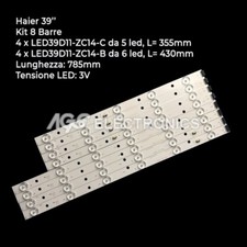 KIT 8 BARRES LED TV BANDES