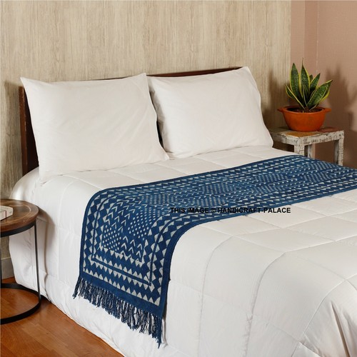 Indien tapis coton main - main, bloc
