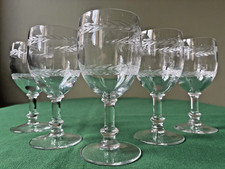 Lot de 5 verres à vin cristal