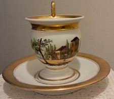 TASSE EMPIRE 19EME DECOR PAYSAGE