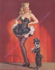 ILLUSTRATEUR GIL ELVGREN PIN UP LUCKY DOG