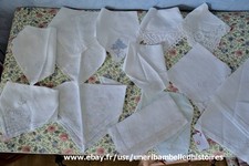 Lot de 16 mouchoirs anciens