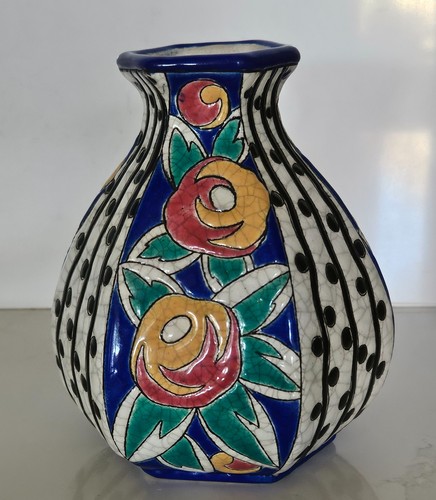 Vase faïence longwy - vase, art