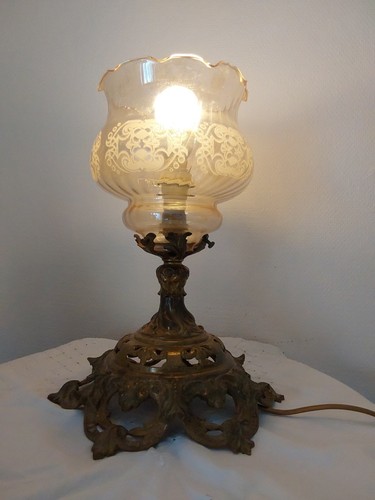 Grande lampe bronze - bronze, son