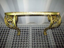 ANCIENNE CONSOLE A VOLUTE EN FER FORGÉ MARTELÉ-PIER LUIGI COLLI-ANNÉE 50-N°CC7