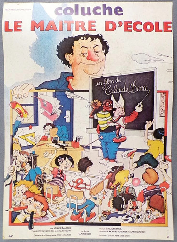 Coluche autocollant film - -,