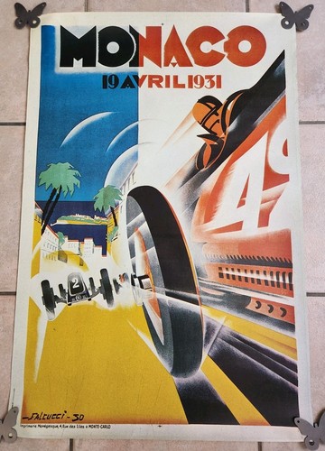 Affiche grand prix monaco 1931 - monaco,