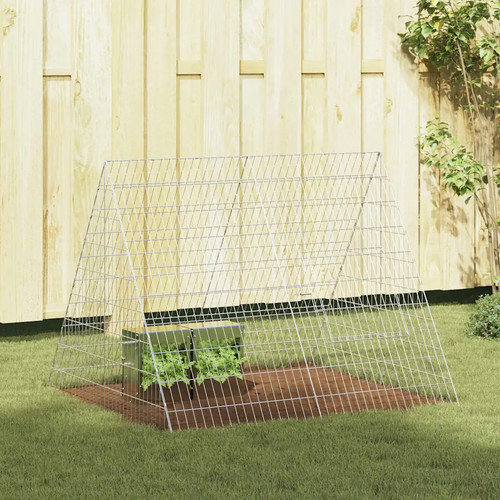 Cage pour lapins argent - cage,