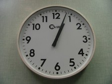 Horloge pendule industrielle BRILLIE gare SNCF années 50/60's 31 cm