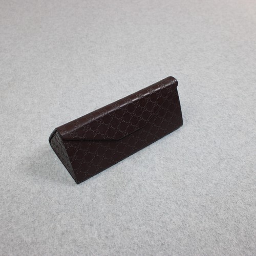 Gucci brown hard case leather - case,