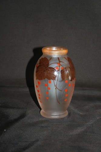 Vase verre satiné épais - vase,