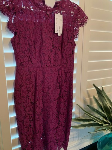 Merokeety plum lace dress - , size